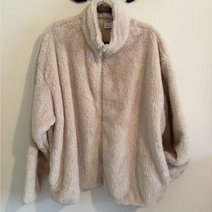 NWOT PINK Victoria's Secret Cream Teddy Jacket